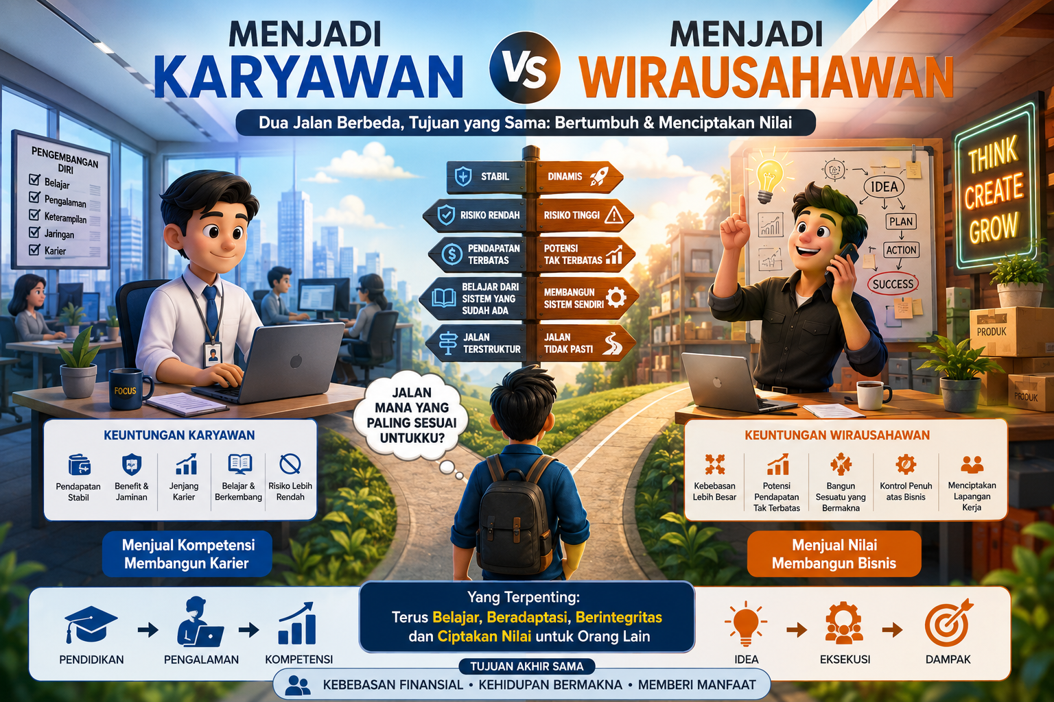 Karyawan VS Wiraswasta